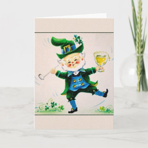De vintage heel St. Patrick van de Kabouter Kaart
