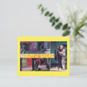 De Vintage Hippie Scene Briefkaart (Staand voorkant)