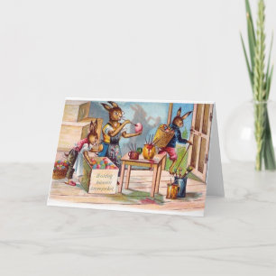 De vintage Hongaarse Kaart van Pasen