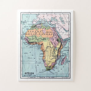 De vintage Kaart van Afrika Legpuzzel