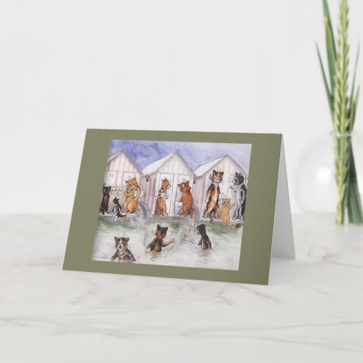 De Vintage Kaart van de kat (Voorkant)