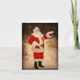 De vintage Kaart van de Nota van de Kerstman