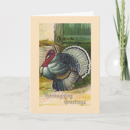De Vintage Kaart van de Thanksgiving "van de (Voorkant)