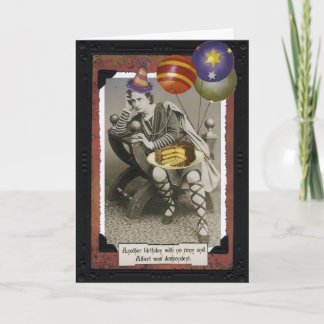 De vintage Kaart van de Verjaardag - Albert