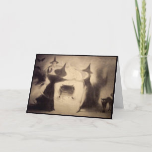 De vintage Kaart van Halloween