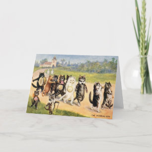 De vintage Kaart van het Huwelijk van de Dag van