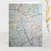 De Vintage Kaart van Nashville, TN (Gele Bloem)