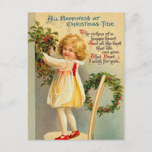 De vintage Kinder Briefkaarten van Kerstmis