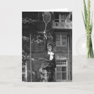 De vintage Mode van het Tennis van jaren '20 Kaart