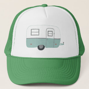 De vintage Retro Aanhangwagen van de Kampeerauto - Trucker Pet