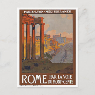 De vintage Retro Reis van Rome Italië Briefkaart