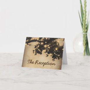 De vintage Rustieke Ontvangst van de Avond van het