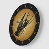 De vintage slikt Vogel Grote Klok (Hoek)