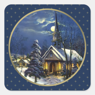 De vintage Stickers van de Gift van Kerstmis van
