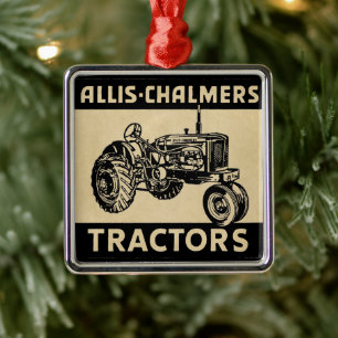 De vintage Tractor van het Boerderij Metalen Ornament