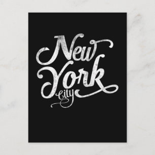 De vintage typografie van de Stad van New York Briefkaart