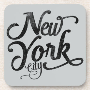 De vintage typografie van de Stad van New York Onderzetter