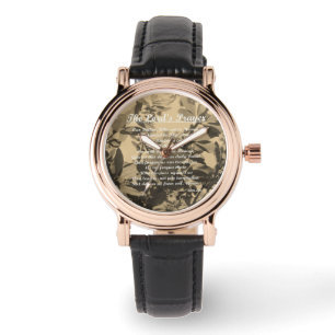 De Vintage van Lords Prayer Horloge