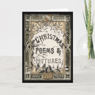 De vintage Victoriaans Kerstkaart van het Hoesje Feestdagen Kaart