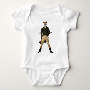 De vintage vos Jacht Romper