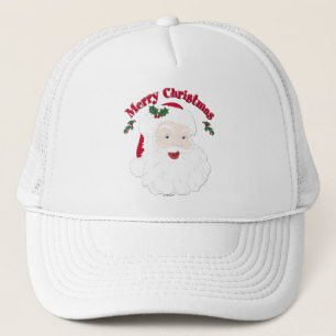 De vintage Vrolijke Kerstman van Kerstmis Trucker Pet