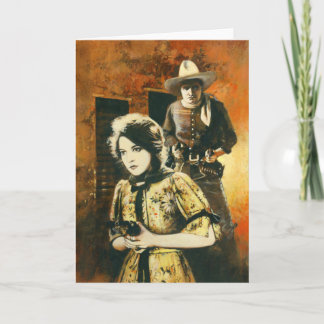 De vintage Westerne Kaart van de Groeten van de