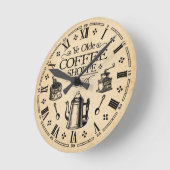De vintage Winkel van de Koffie Ronde Klok (Hoek)