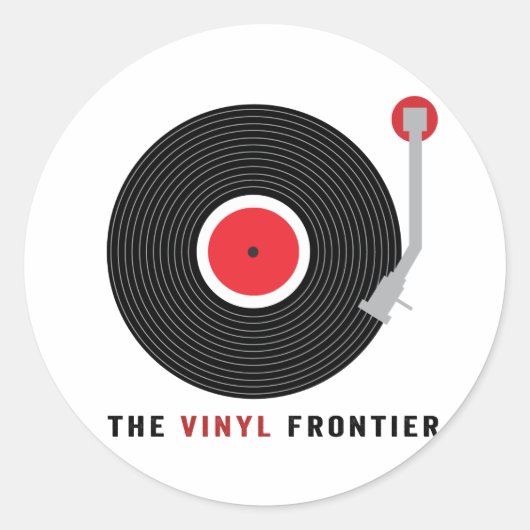 De Vinyl Frontier Stickers (Voorkant)