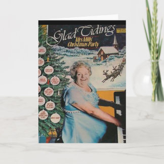 De vinyl Kerstkaart van het Hoesje van het Verslag Feestdagen Kaart