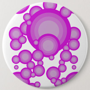 De Violet 70's jaar styling Ronde Button 6,0 Cm