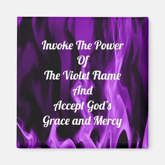 De Violet Flame aanhalen Magneet (Voorkant)