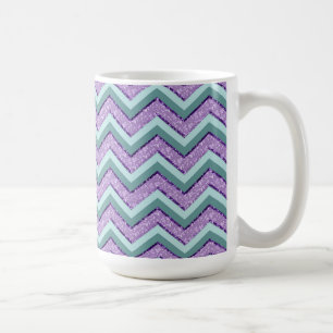 De Violetkleurige Zigzag van de wintertaling en Koffiemok