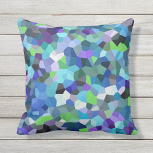 De Violette Blauw van Confettien Buitenkussen