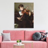 De violist canvas afdruk (Insitu (Woonkamer))