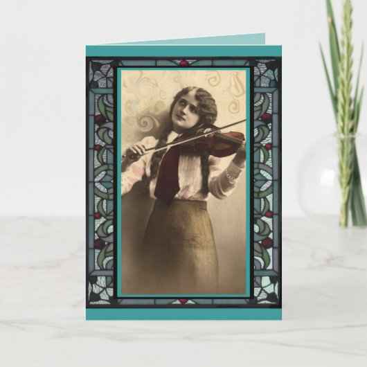 De violist kaart (Voorkant)