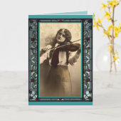 De violist kaart (Gele Bloem)