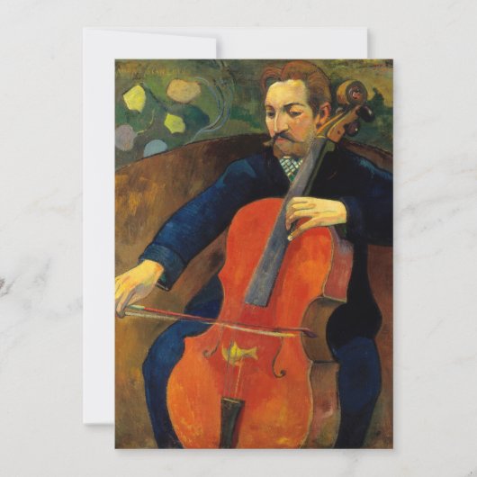 De violoncellist Schneklud | Paul Gauguin (Voorkant)