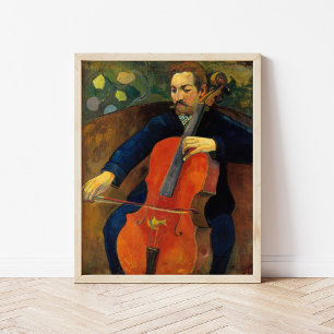 De violoncellist Schneklud Paul Gauguin Poster