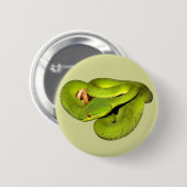 De viper met witte uitsteeksel ronde button 5,7 cm (Voorkant /achterkant)