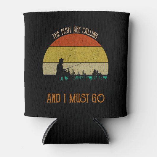 De vis belt en ik moet gaan blikjeskoeler (Voorkant)