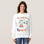 De vis die graag spettert trui (Voorkant volledig)
