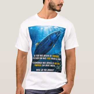 De Vis en de Visser Filosofische Citaten T-shirt