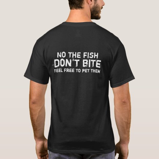 De vis gooit niet t-shirt (Achterkant)