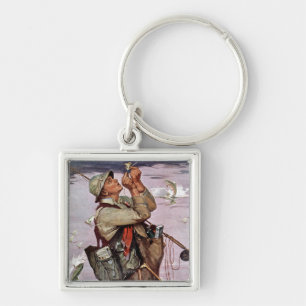 De vis pompt. sleutelhanger