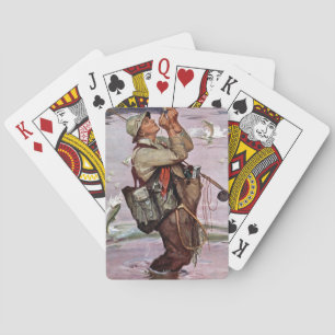 De vis pompt. speelkaarten