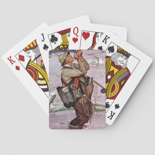 De vis pompt. speelkaarten (Achterkant)