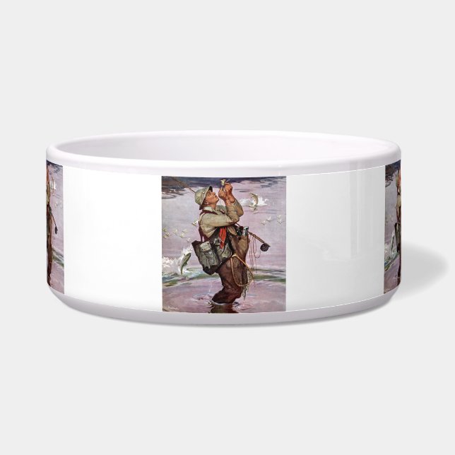 De vis pompt. voerbakje (Voorkant)