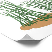 De vis Pond verbindt de Stippen Poster (Hoek)