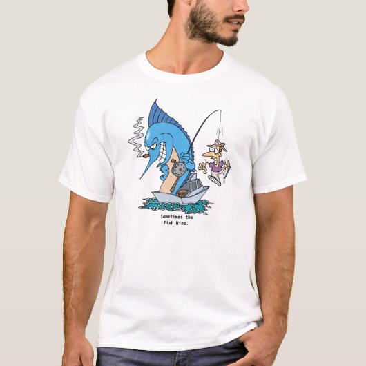 De vis wint t-shirt (Voorkant)