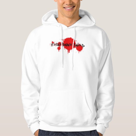 De visage sweat - shirt à capuche blanc mort vers (Devant)